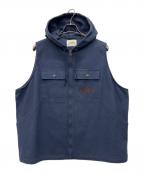 WudgeBOYワッジボーイ）の古着「フードベスト」｜ネイビー