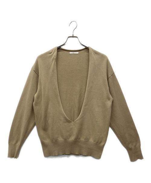 Plage（プラージュ）Plage (プラージュ) フカVニット ベージュ サイズ:‐の古着・服飾アイテム