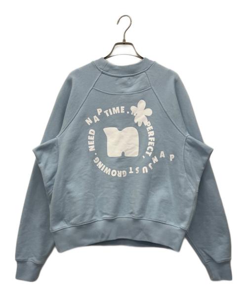 Naptime（ナップタイム）Naptime (ナップタイム) ラグランスリーブスウェット ブルー サイズ:Sの古着・服飾アイテム