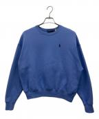 POLO RALPH LAURENポロ・ラルフローレン）の古着「刺繍スウェット」｜ブルー