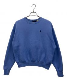 POLO RALPH LAUREN（ポロ・ラルフローレン）の古着「刺繍スウェット」｜ブルー