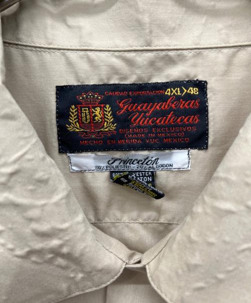 Princeton（プリンストン）Princeton (プリンストン) 半袖シャツ ベージュ サイズ:4XLの古着・服飾アイテム