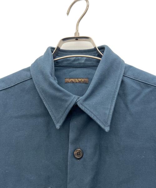 LOUIS VUITTON（ルイ ヴィトン）LOUIS VUITTON (ルイ ヴィトン) シャツジャケット ブルー サイズ:Sの古着・服飾アイテム