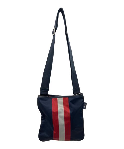 BALLY（バリー）BALLY (バリー) ショルダーバッグ ネイビー×レッドの古着・服飾アイテム