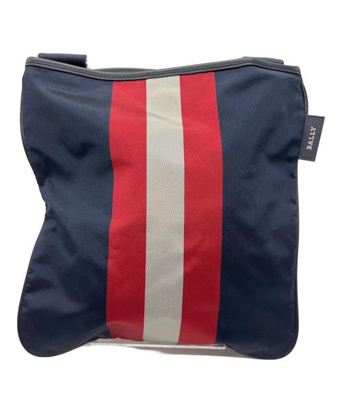 BALLY（バリー）BALLY (バリー) ショルダーバッグ ネイビー×レッドの古着・服飾アイテム
