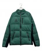 PEARLY GATESパーリーゲイツ）の古着「ダウンジャケット」｜グリーン×ブラック