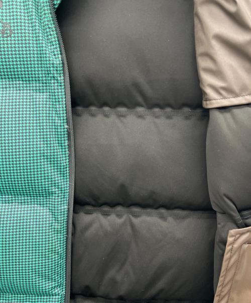 PEARLY GATES（パーリーゲイツ）PEARLY GATES (パーリーゲイツ) ダウンジャケット グリーン×ブラック サイズ:6の古着・服飾アイテム