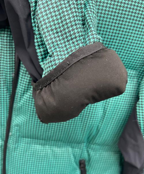 PEARLY GATES（パーリーゲイツ）PEARLY GATES (パーリーゲイツ) ダウンジャケット グリーン×ブラック サイズ:6の古着・服飾アイテム