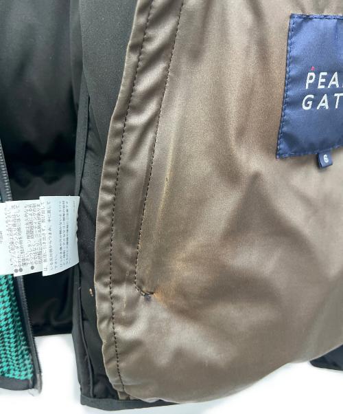 PEARLY GATES（パーリーゲイツ）PEARLY GATES (パーリーゲイツ) ダウンジャケット グリーン×ブラック サイズ:6の古着・服飾アイテム