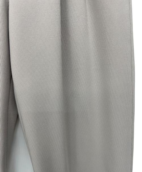 CLANE（クラネ）CLANE (クラネ) リブ ストライプ タックパンツ グレー サイズ:1の古着・服飾アイテム