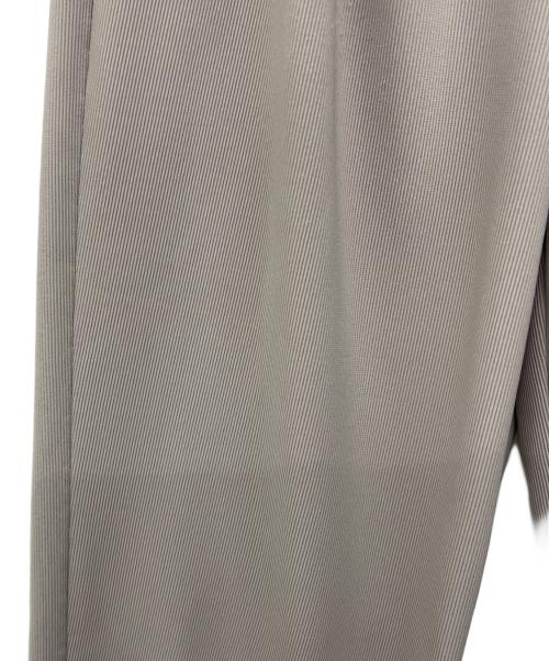 CLANE（クラネ）CLANE (クラネ) リブ ストライプ タックパンツ グレー サイズ:1の古着・服飾アイテム