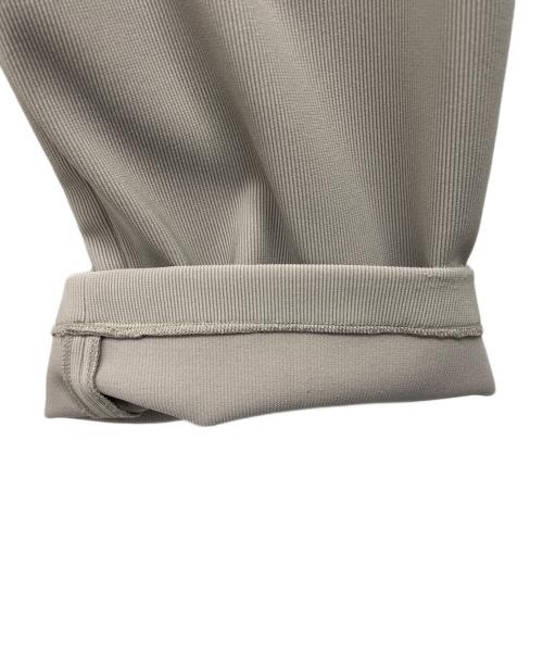 CLANE（クラネ）CLANE (クラネ) リブ ストライプ タックパンツ グレー サイズ:1の古着・服飾アイテム