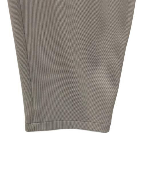 CLANE（クラネ）CLANE (クラネ) リブ ストライプ タックパンツ グレー サイズ:1の古着・服飾アイテム