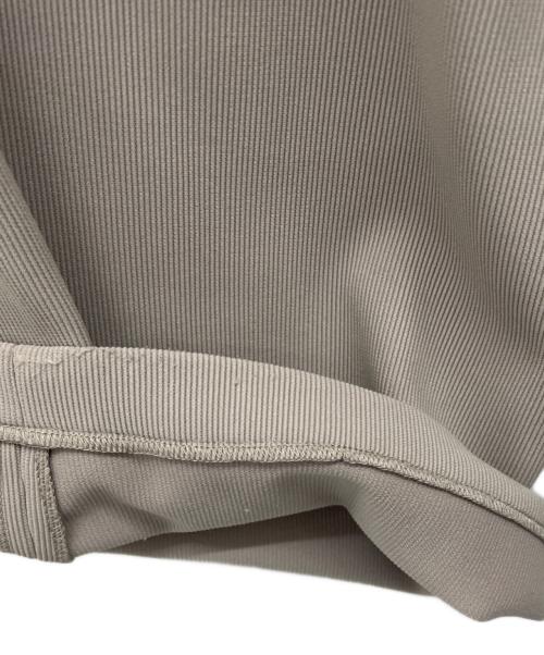 CLANE（クラネ）CLANE (クラネ) リブ ストライプ タックパンツ グレー サイズ:1の古着・服飾アイテム