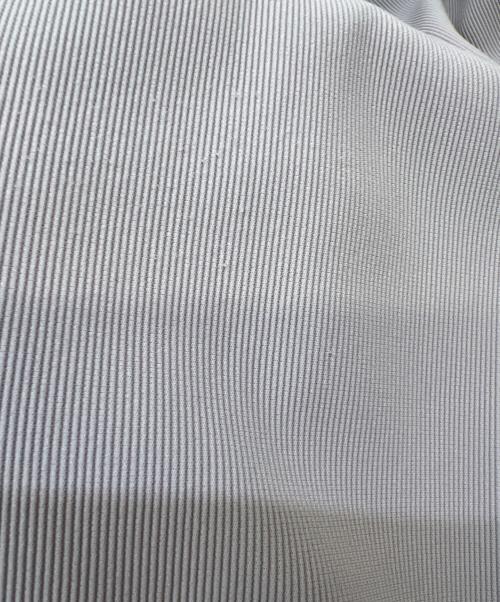 CLANE（クラネ）CLANE (クラネ) リブ ストライプ タックパンツ グレー サイズ:1の古着・服飾アイテム