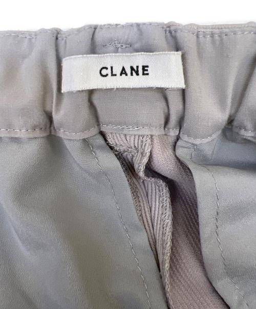 CLANE（クラネ）CLANE (クラネ) リブ ストライプ タックパンツ グレー サイズ:1の古着・服飾アイテム