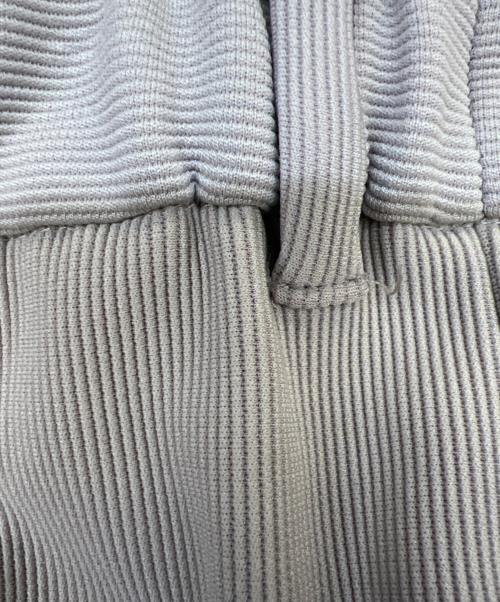 CLANE（クラネ）CLANE (クラネ) リブ ストライプ タックパンツ グレー サイズ:1の古着・服飾アイテム