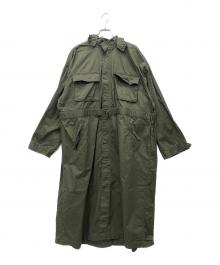 UNGRID（アングリッド）の古着「フーデッドコート」｜カーキ