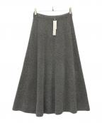 GALERIE VIEギャルリーヴィー）の古着「ライトブークレー フレアスカート」｜グレー