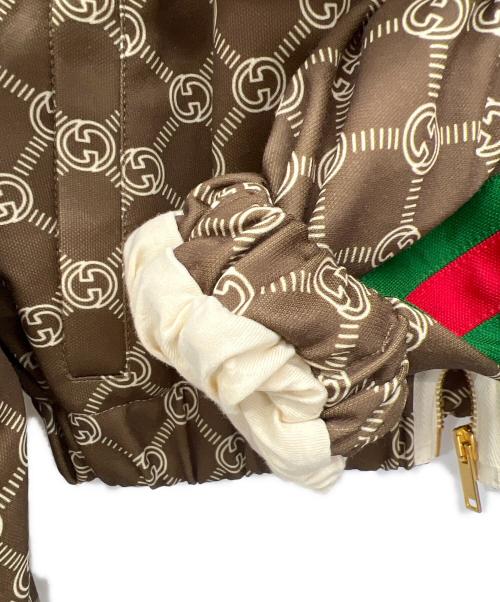 GUCCI（グッチ）GUCCI (グッチ) インターロッキングG シェリーラインブルゾン ブラウン サイズ:XSの古着・服飾アイテム