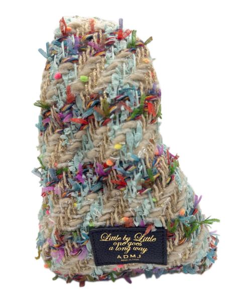 A.D.M.J.（エーディーエムジェイ）A.D.M.J. (エーディーエムジェイ) ファンシーツイードワンショルダーSの古着・服飾アイテム