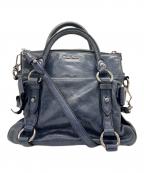 MIU MIUミュウミュウ）の古着「サイドリボン2WAYバッグ」｜ネイビー