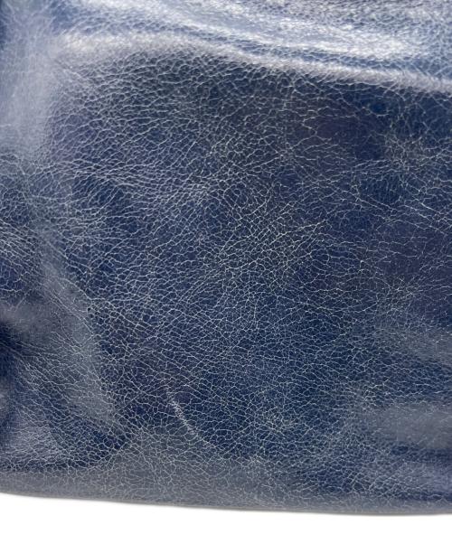 MIU MIU（ミュウミュウ）MIU MIU (ミュウミュウ) サイドリボン2WAYバッグ ネイビーの古着・服飾アイテム