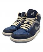 NIKEナイキ）の古着「AIR JORDAN 1 MID SE CRAFT OBSIDIAN」｜ネイビー