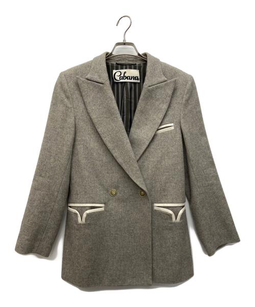 CABANA（カバナ）CABANA (カバナ) ダブルブレストジャケット グレー サイズ:38の古着・服飾アイテム