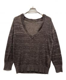 DEUXIEME CLASSE（ドゥーズィエム クラス）の古着「薄手ニット」｜ブラウン