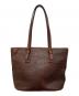 Salvatore Ferragamo (サルヴァトーレ フェラガモ) 型押しレザートートバッグ ブラウン：8000円