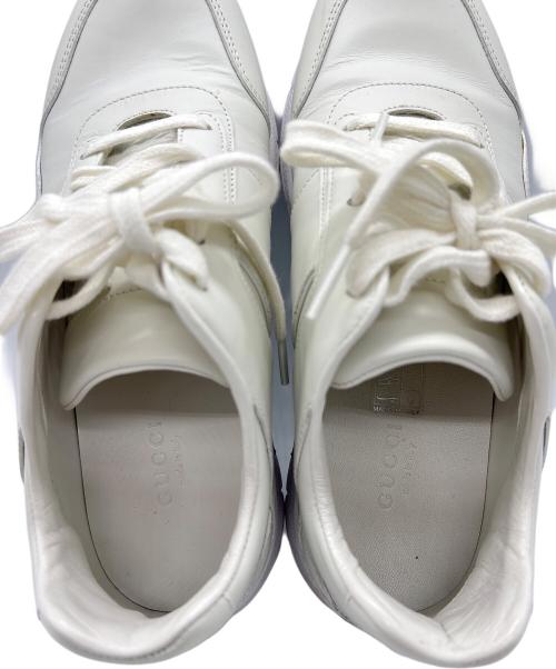 GUCCI（グッチ）GUCCI (グッチ) ローカットスニーカー ホワイト サイズ:36の古着・服飾アイテム
