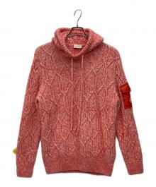 MONCLER（モンクレール）の古着「ニットフーディ」｜レッド