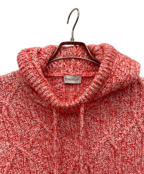 MONCLER（モンクレール）MONCLER (モンクレール) ニットフーディ レッド サイズ:Sの古着・服飾アイテム