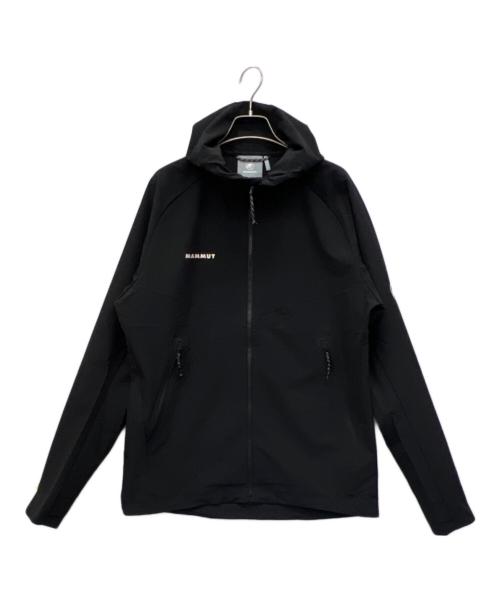MAMMUT（マムート）MAMMUT (マムート) マクン2.0ソフトシェルフーデッドジャケット ブラック サイズ:Lの古着・服飾アイテム