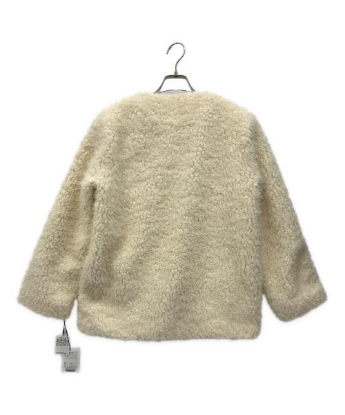 HER LIP TO（ハーリップトゥ）HER LIP TO (ハーリップトゥ) Royal Faux Fur Coat ホワイト サイズ:S 未使用品の古着・服飾アイテム