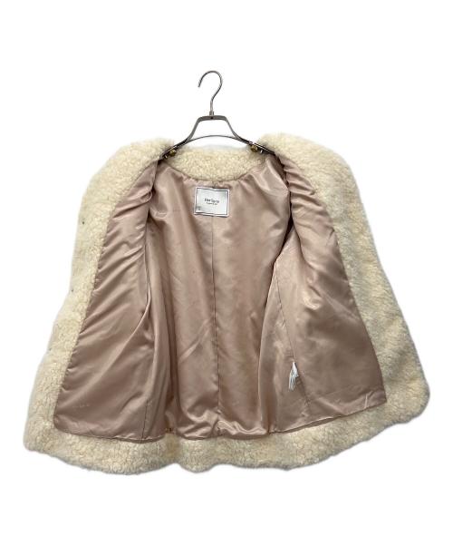 HER LIP TO（ハーリップトゥ）HER LIP TO (ハーリップトゥ) Royal Faux Fur Coat ホワイト サイズ:S 未使用品の古着・服飾アイテム