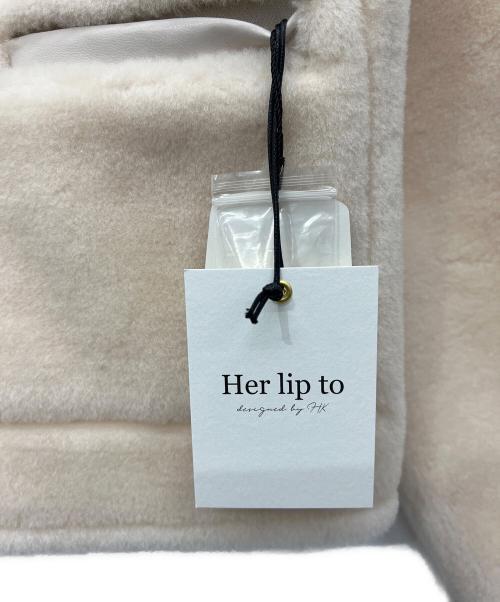 HER LIP TO（ハーリップトゥ）HER LIP TO (ハーリップトゥ) Lausanne Wool Short Coat ピンク サイズ:Sの古着・服飾アイテム