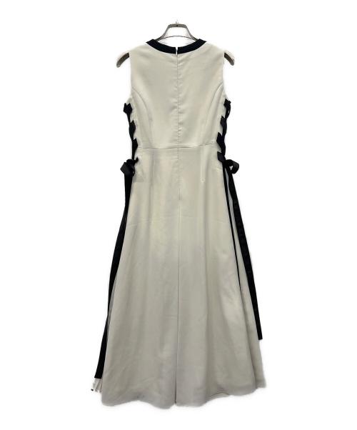 Snidel（スナイデル）Snidel (スナイデル) サイドプリーツバイカラーワンピ ホワイト サイズ:00の古着・服飾アイテム