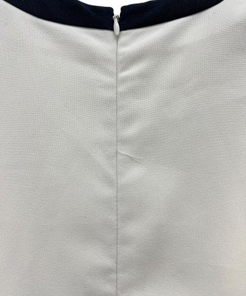 Snidel（スナイデル）Snidel (スナイデル) サイドプリーツバイカラーワンピ ホワイト サイズ:00の古着・服飾アイテム