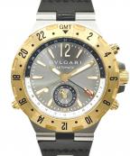 BVLGARIブルガリ）の古着「Diagono Professional GMT ディアゴノプロフェッショナル GMT 40mm GMT40C5SG」｜グレー文字盤