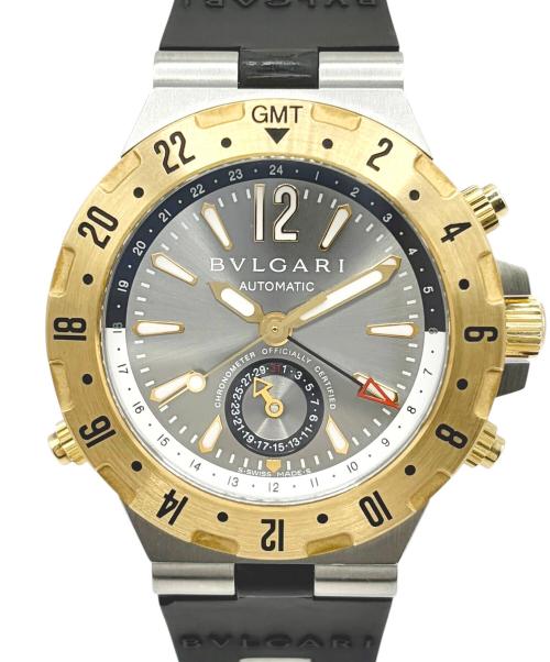 BVLGARI（ブルガリ）BVLGARI (ブルガリ) Diagono Professional GMT ディアゴノプロフェッショナル GMT 40mm GMT40C5SG グレー文字盤 サイズ:40mmの古着・服飾アイテム