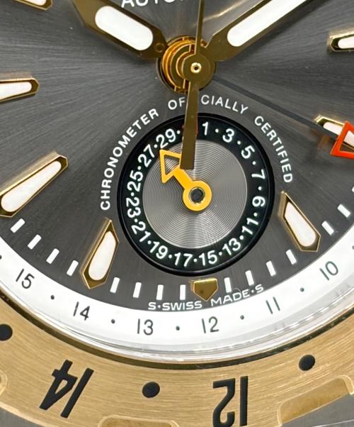 BVLGARI（ブルガリ）BVLGARI (ブルガリ) Diagono Professional GMT ディアゴノプロフェッショナル GMT 40mm GMT40C5SG グレー文字盤 サイズ:40mmの古着・服飾アイテム