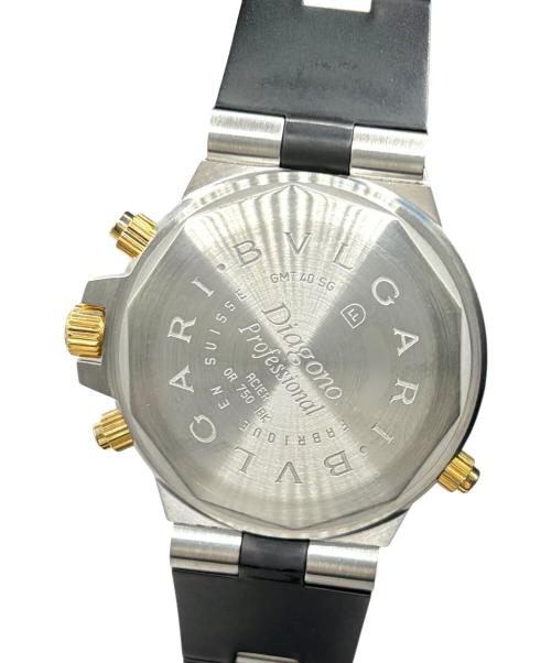 BVLGARI（ブルガリ）BVLGARI (ブルガリ) Diagono Professional GMT ディアゴノプロフェッショナル GMT 40mm GMT40C5SG グレー文字盤 サイズ:40mmの古着・服飾アイテム