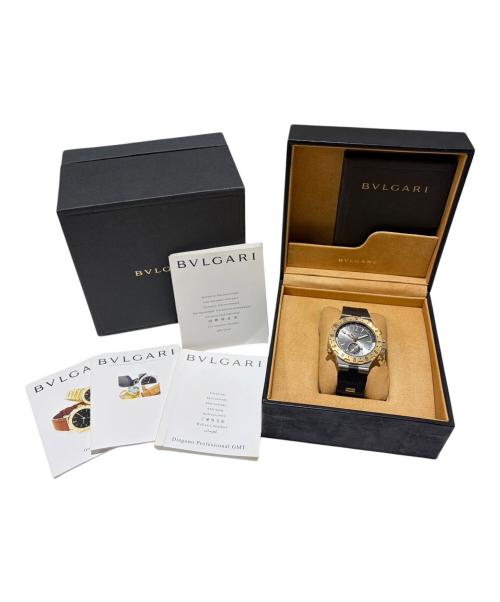 BVLGARI（ブルガリ）BVLGARI (ブルガリ) Diagono Professional GMT ディアゴノプロフェッショナル GMT 40mm GMT40C5SG グレー文字盤 サイズ:40mmの古着・服飾アイテム