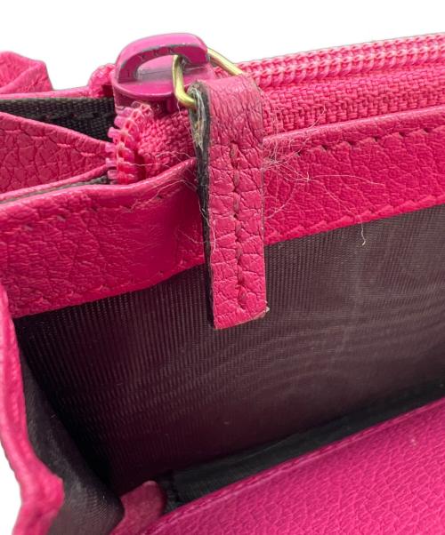 GUCCI（グッチ）GUCCI (グッチ) ラウンドファスナーウォレット ピンクの古着・服飾アイテム