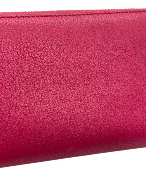 GUCCI（グッチ）GUCCI (グッチ) ラウンドファスナーウォレット ピンクの古着・服飾アイテム