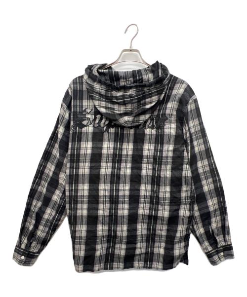 SUPREME（シュプリーム）SUPREME (シュプリーム) 長袖シャツ ブラック×グレー サイズ:Lの古着・服飾アイテム