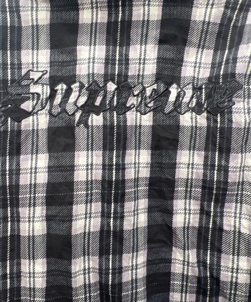 SUPREME（シュプリーム）SUPREME (シュプリーム) 長袖シャツ ブラック×グレー サイズ:Lの古着・服飾アイテム