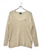 POLO RALPH LAURENポロ・ラルフローレン）の古着「薄手ニット」｜ホワイト